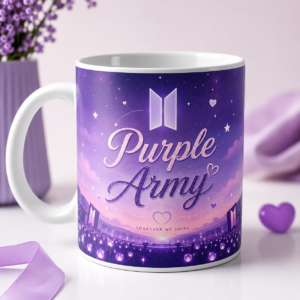 Caneca BTS Purple Army 325ml