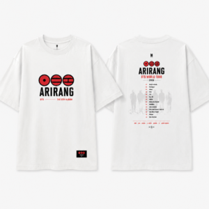 Camiseta BTS Arirang Tracklist 2026 - Branca