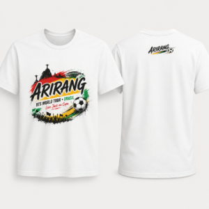 Camiseta Arirang BTS World Tour Brasil - Branca